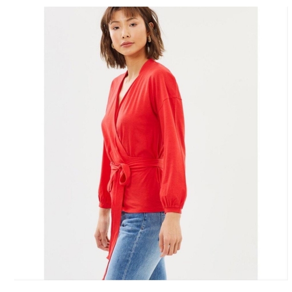 J.Crew long sleeve wrap top - Picture 3 of 11